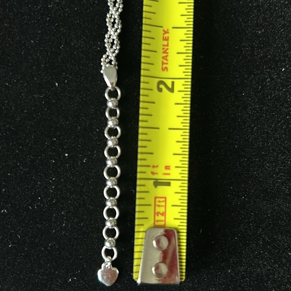 NWOT Sterling Silver Woven V Necklace - Picture 6 of 7